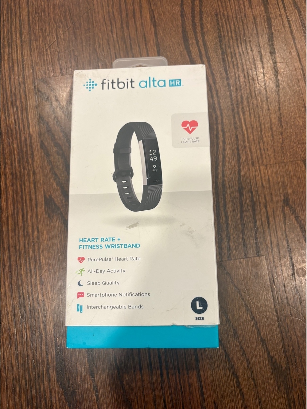 Fitbit Alta HR Fitness Wristband Large Size - Black
